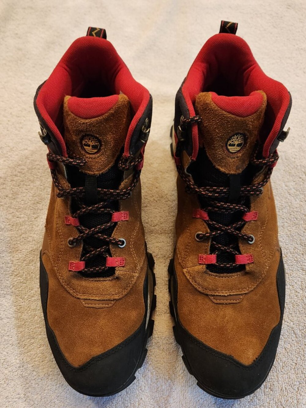 Timberland Garrison Trail Waterproof Brown Suede Boots Men's US 13